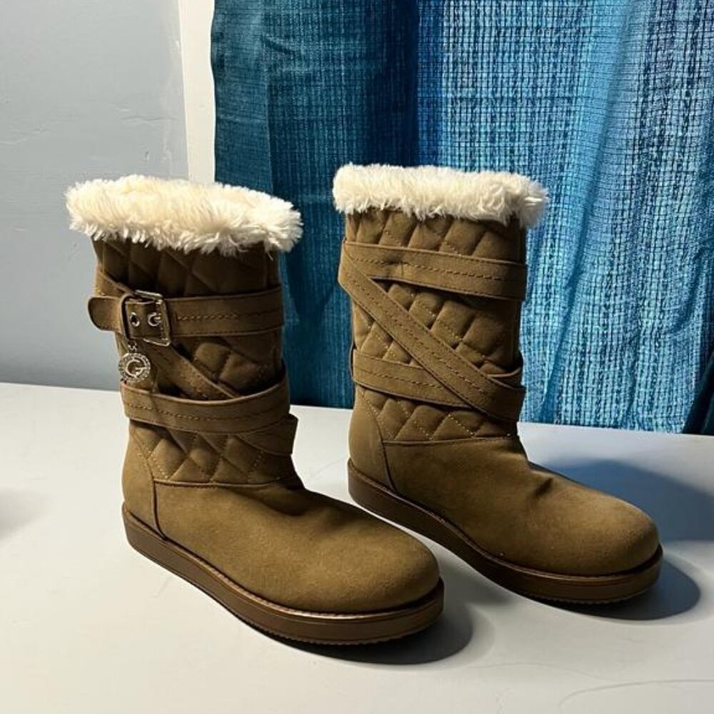 G by Guess brown suede boots size 5.5